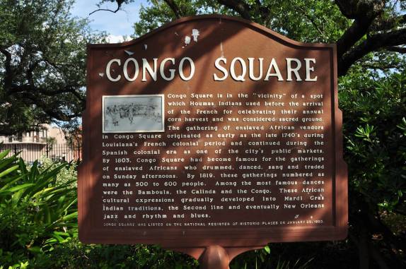 Congo Square, um raro lugar de diversão para os escravos em New Orleans, na Louisiana - Estados Unidos